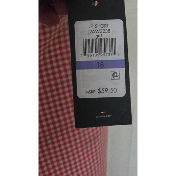 Tommy Hilfiger 5" Hollywood Shorts gingham multicolor Women’s Size 18 - Picture 4 of 8